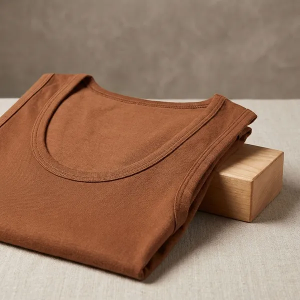 Brown_100%_Cotton_Sleeveless_Vest_Tank_Top_For_Men