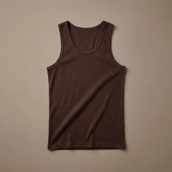 Coffee_100%_Cotton_Sleeveless_Tank_Top_For_Men