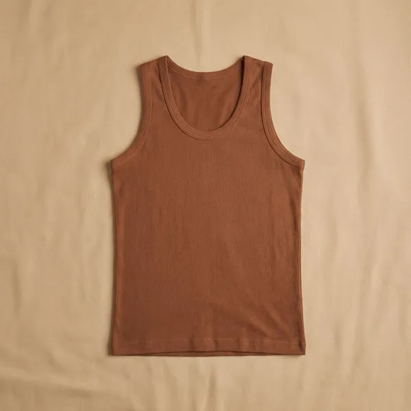 Brown_100%_Cotton_Sleeveless_Vest_For_Boys