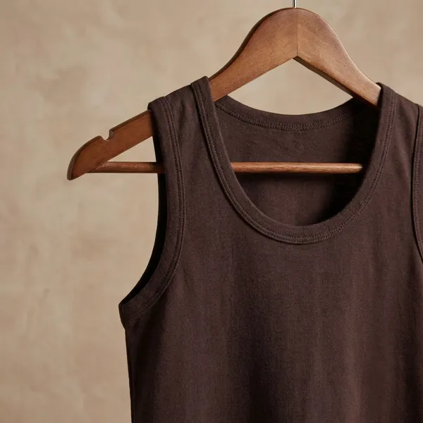 Coffee_100%_Cotton_Sleeveless_Vest_For_Boys
