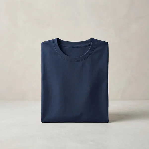 Blue_100%_Cotton_Half_Sleeve_Crew_Neck_T_Shirt_For_Men