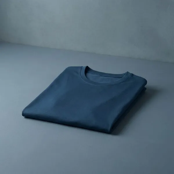 Navy_Blue_100%_Cotton_Short_Sleeve_Crew_Neck_T_Shirt_For_Men