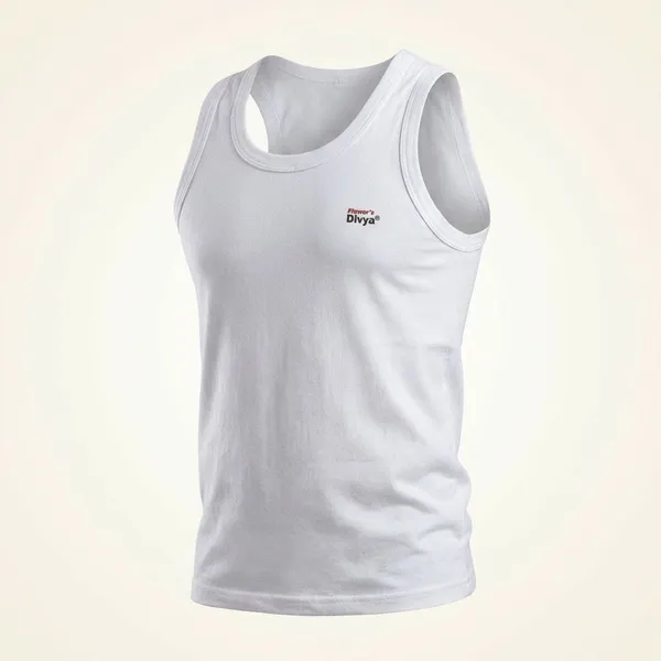 White_100%_Cotton_Sleeveless_Vest_For_Men