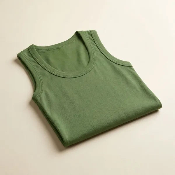 Green_100%_Cotton_Sleeveless_Vest_For_Boys