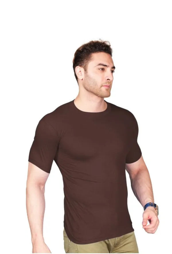 Coffee_100%_Cotton_Short_Sleeves_Crew_Neck_T_Shirt_For_Men