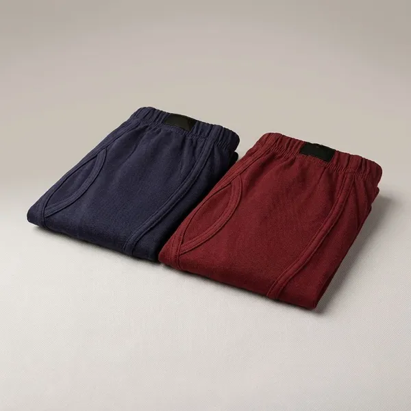 Red_And_Black_100%_Cotton_Shorts_For_Men_Pack_Of_2