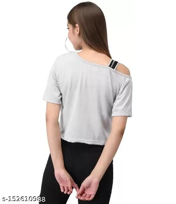 White_Cotton_One_Shoulder_Top_For_Women