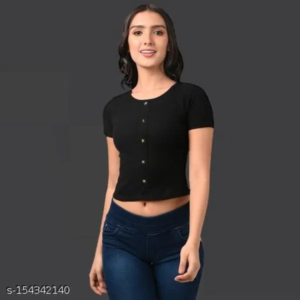 Black_Lycra_Crop_Top_For_Women