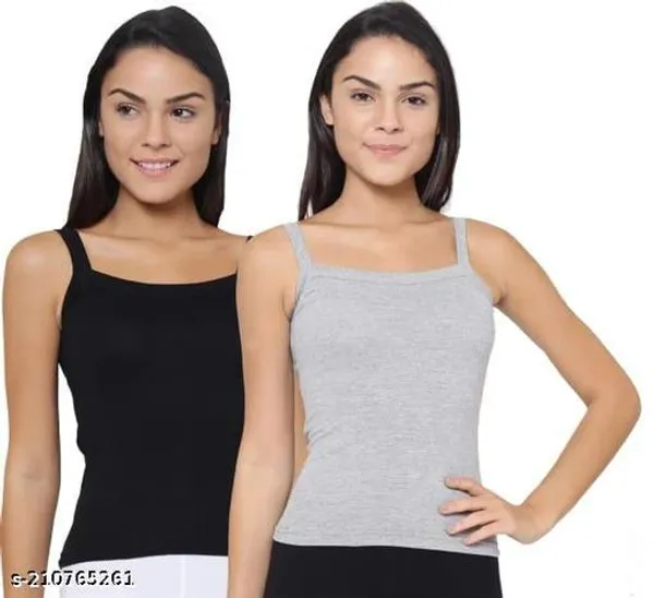 Black_And_Grey_Cotton_Blend_Camisole_For_Women