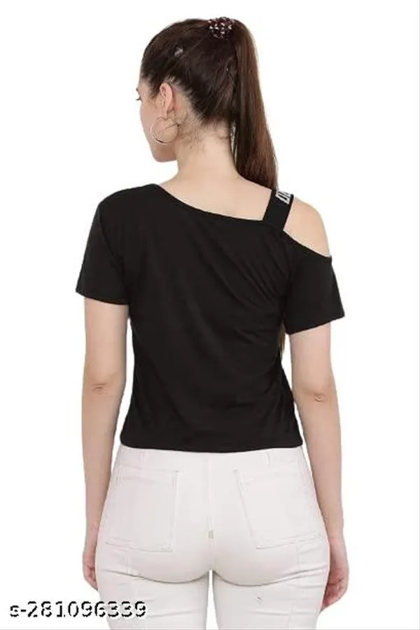 Black_Cotton_One_Shoulder_Top_For_Women