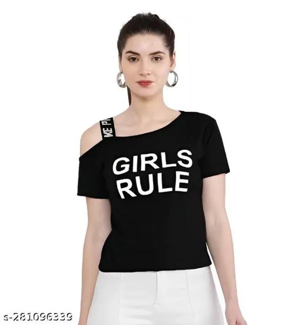 Black_Cotton_One_Shoulder_Top_For_Women