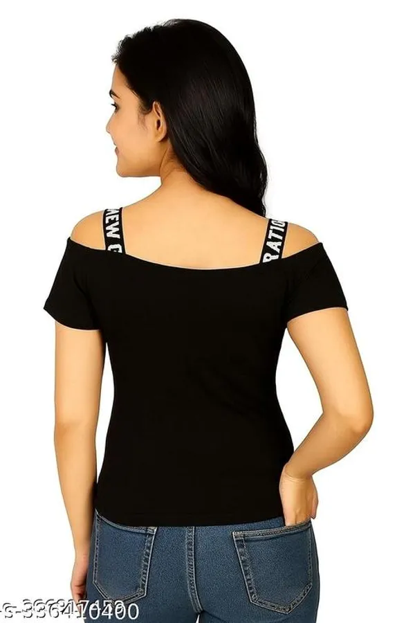 Black_Cotton_Blend_Off_Shoulder_Top_For_Women