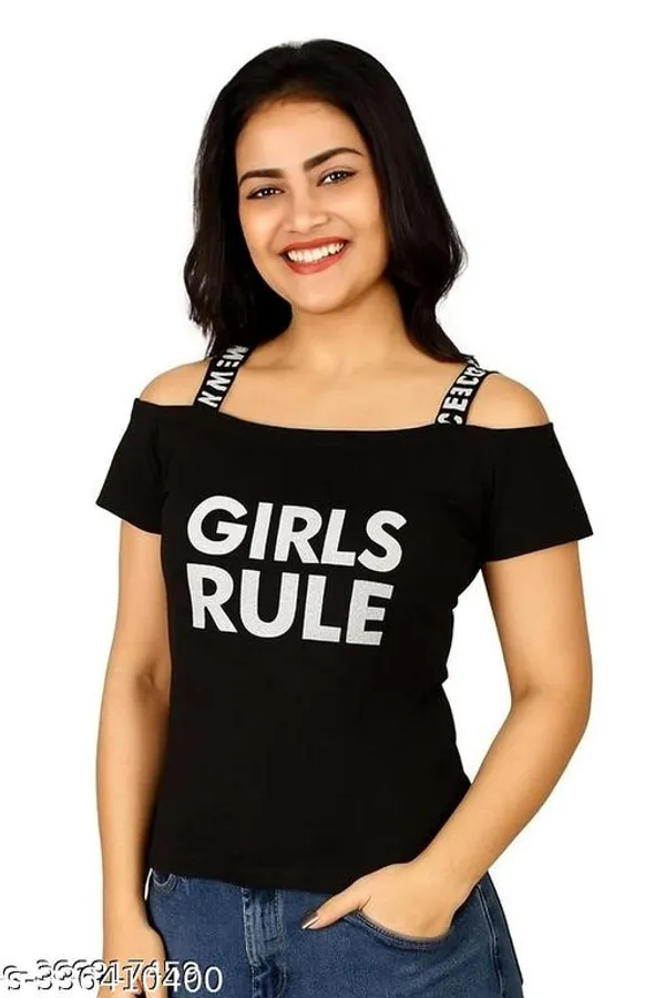 Black_Cotton_Blend_Off_Shoulder_Top_For_Women
