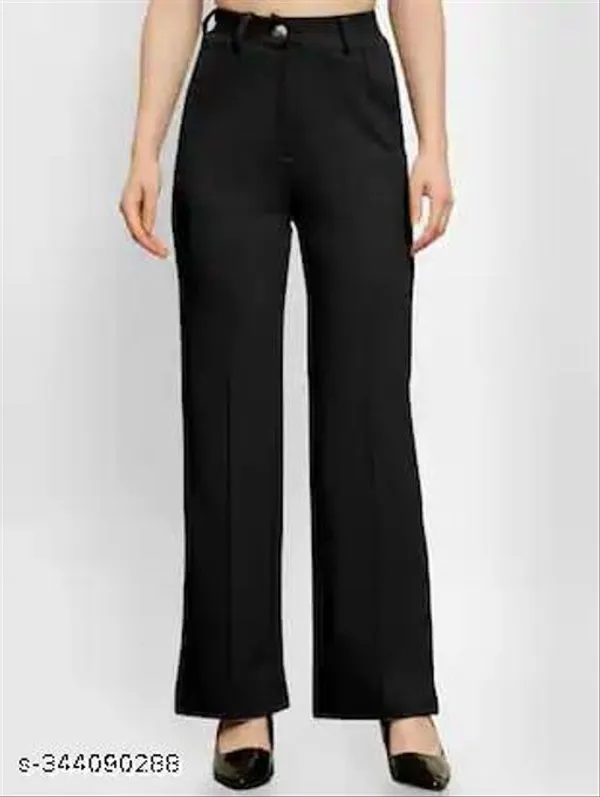 Black_Cotton_Blend_Trousers_For_Women