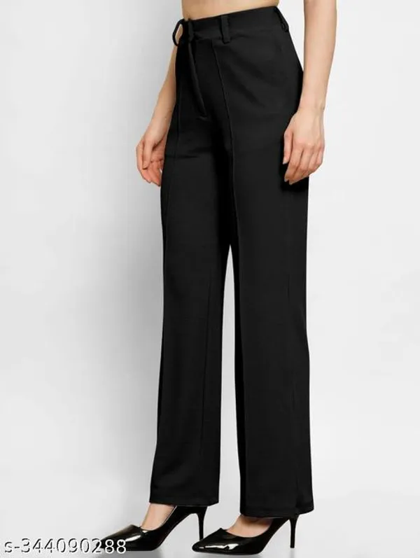 Black_Cotton_Blend_Trousers_For_Women