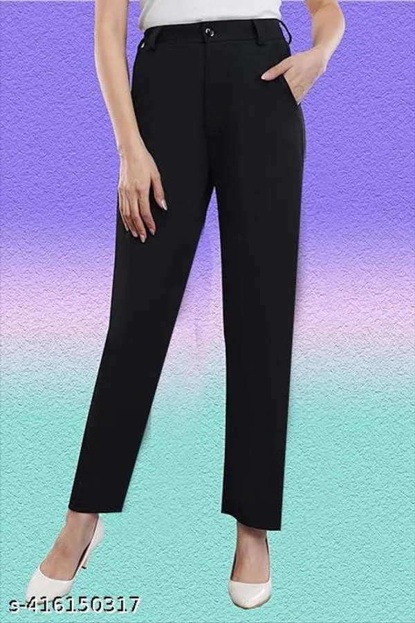 Black_Cotton_Flare_Pants_For_Women