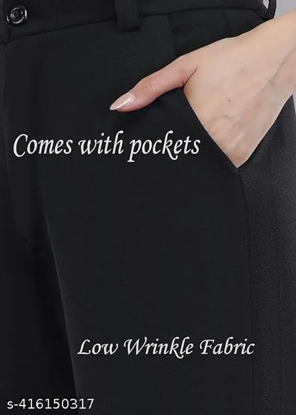 Black_Cotton_Flare_Pants_For_Women