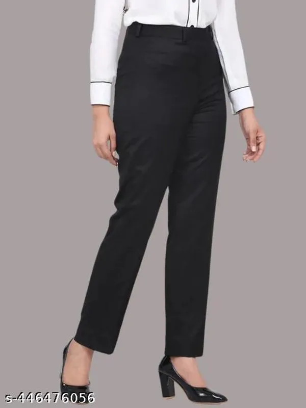 Black_Acrylic_Formal_Pants_For_Women