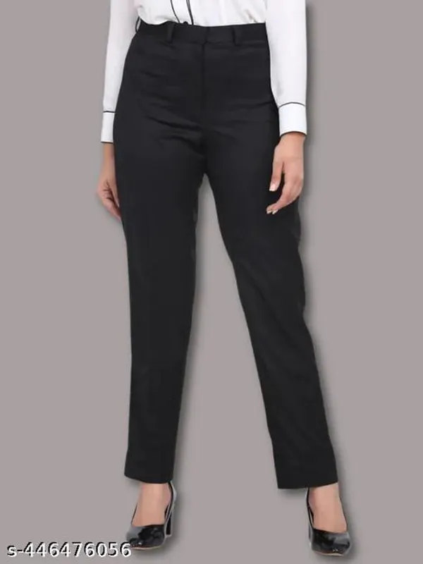 Black_Acrylic_Formal_Pants_For_Women