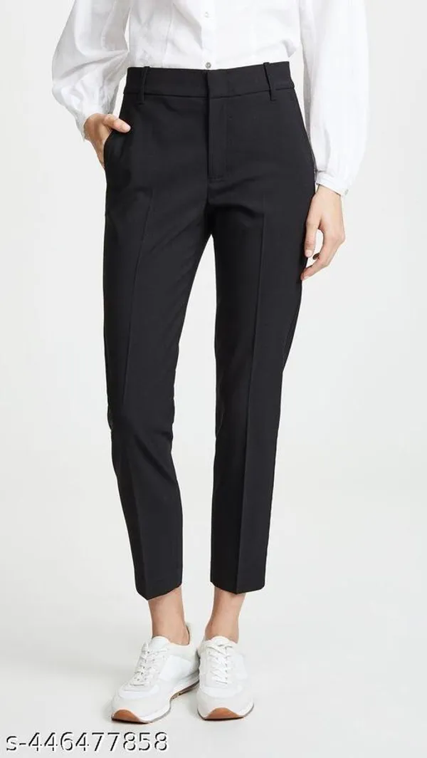 Black_Cotton_Blend_Trousers_For_Women
