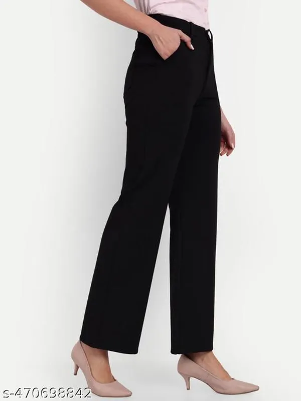 Black_Cotton_Blend_Formal_Pants_For_Women