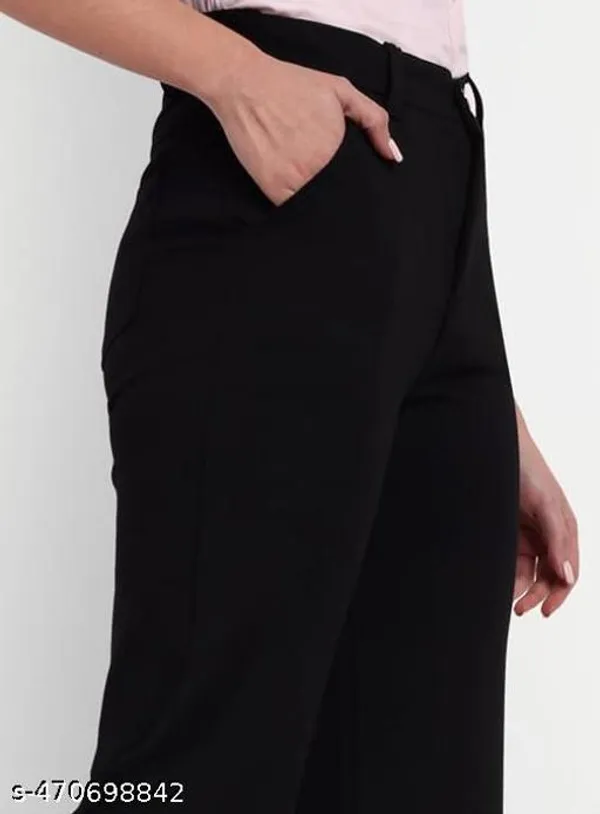 Black_Cotton_Blend_Formal_Pants_For_Women