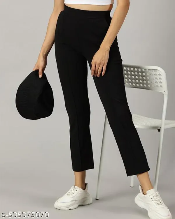 Black_Cotton_Blend_Trousers_For_Women