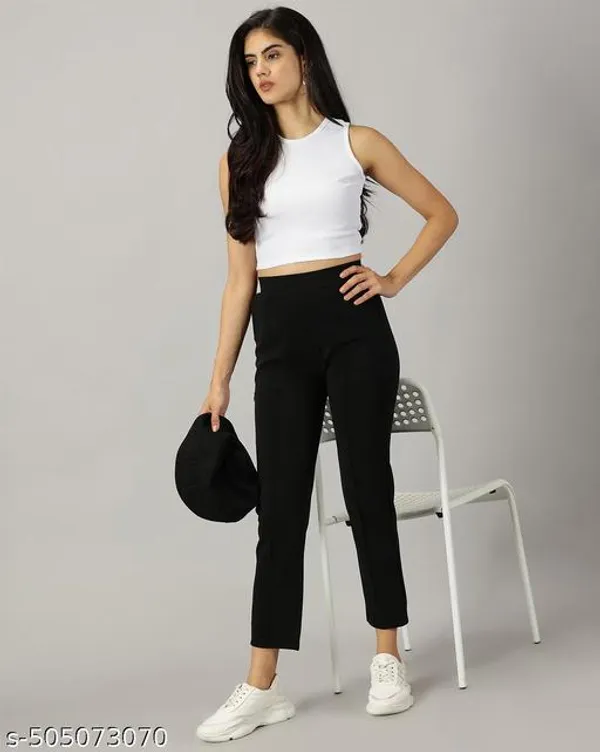 Black_Cotton_Blend_Trousers_For_Women