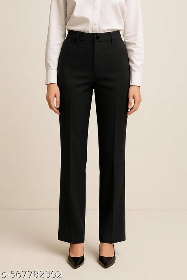 Black_Cotton_Blend_Formal_Pants_For_Women
