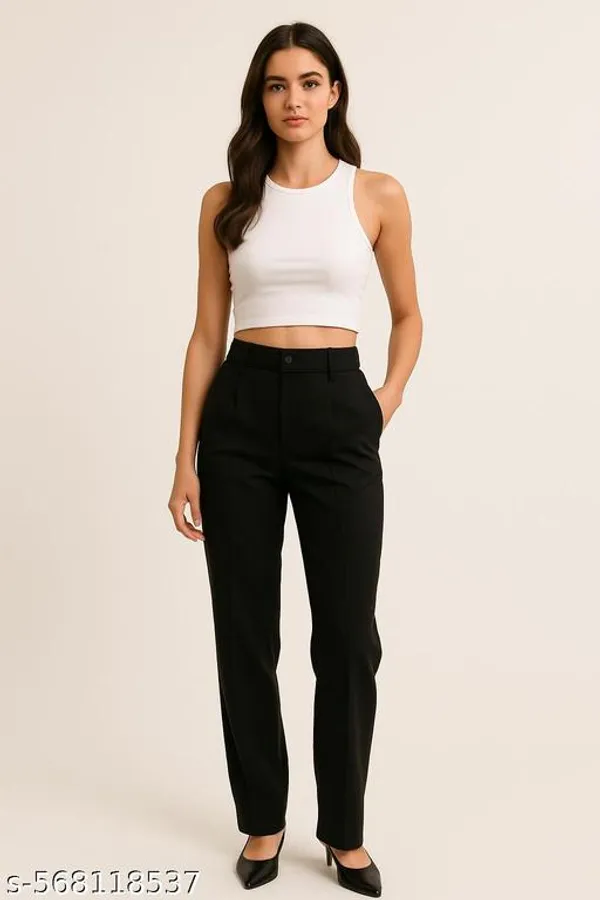 Black_Cotton_Blend_Formal_Pants_For_Women
