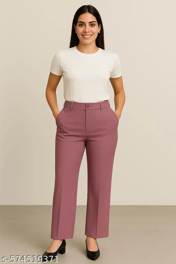 Dusty_Pink_Poly_Cotton_Formal_Trousers_For_Women