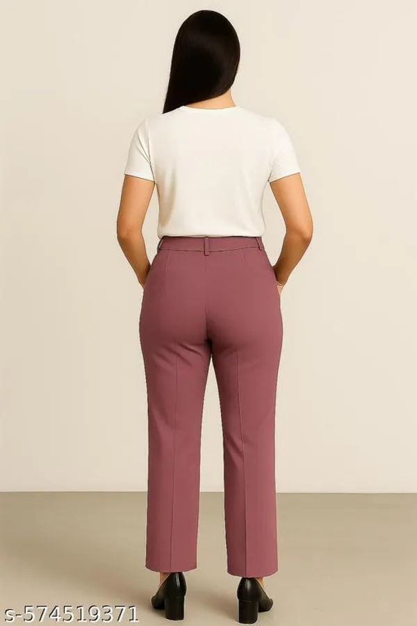Dusty_Pink_Poly_Cotton_Formal_Trousers_For_Women