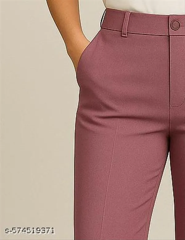 Dusty_Pink_Poly_Cotton_Formal_Trousers_For_Women
