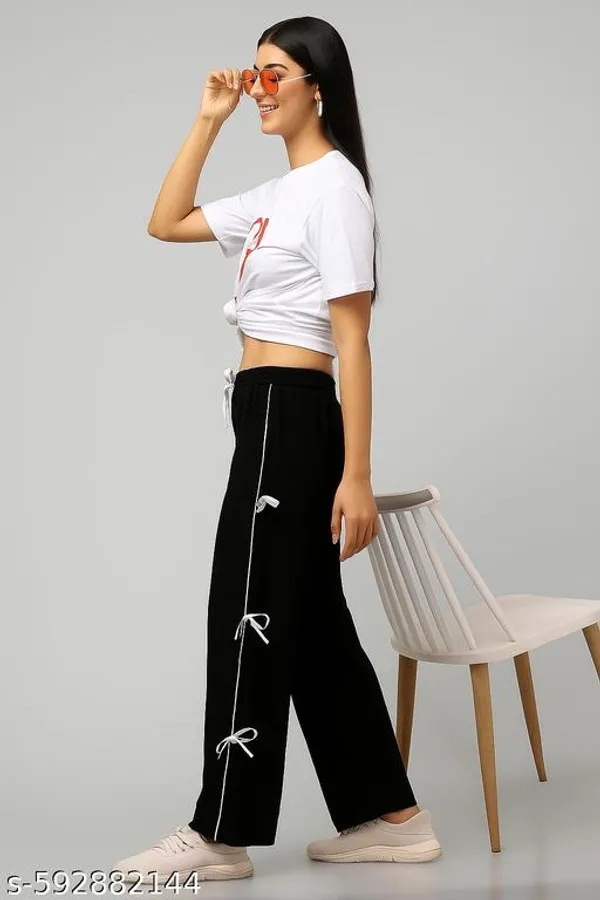 Black_Cotton_Linen_Wide_Leg_Pants_For_Women