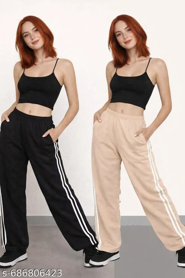 Black_And_Pink_Cotton_Track_Pants_For_Women
