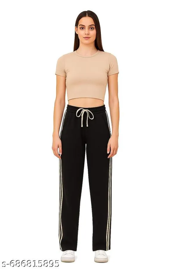 Black_Cotton_Blend_Track_Pants_For_Women