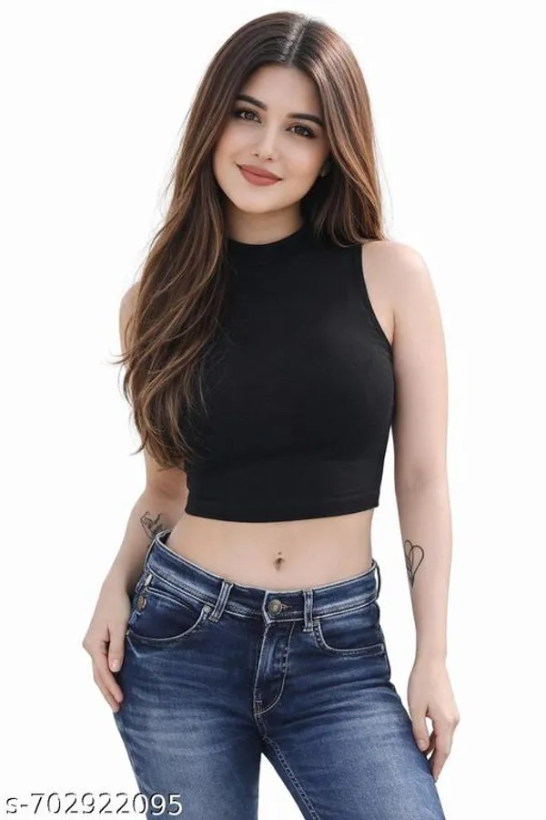Black_Cotton_Crop_Top_For_Women