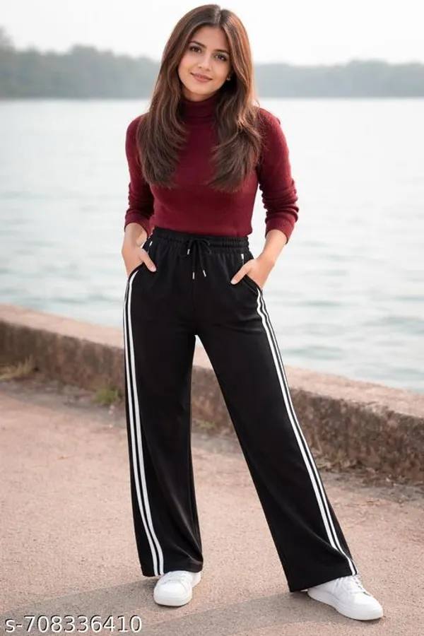 Black_Cotton_Linen_Track_Pants_For_Women