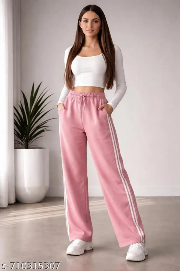 Pink_Poly_Cotton_Track_Pants_For_Women