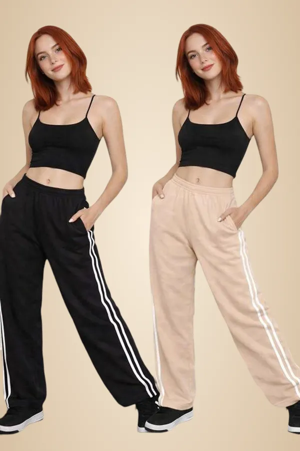 Black_And_Pink_Cotton_Track_Pants_For_Women
