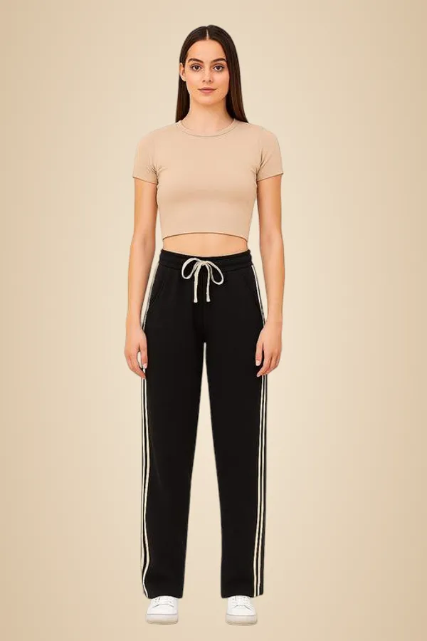 Black_Cotton_Blend_Track_Pants_For_Women