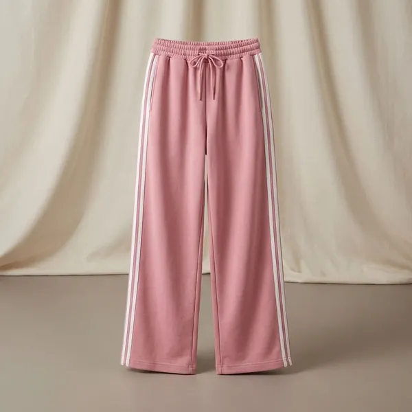 Pink_Poly_Cotton_Track_Pants_For_Women