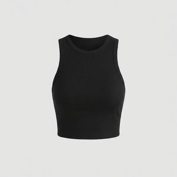 Black_Poly_Cotton_Crop_Top_For_Women