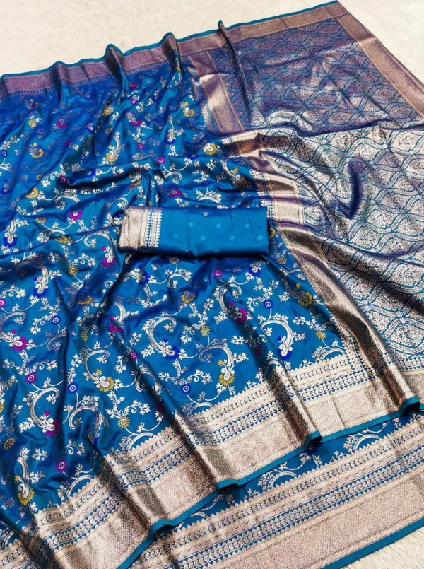 Blue_Meenakari_Vaibhav_Banarasi_Silk_Saree