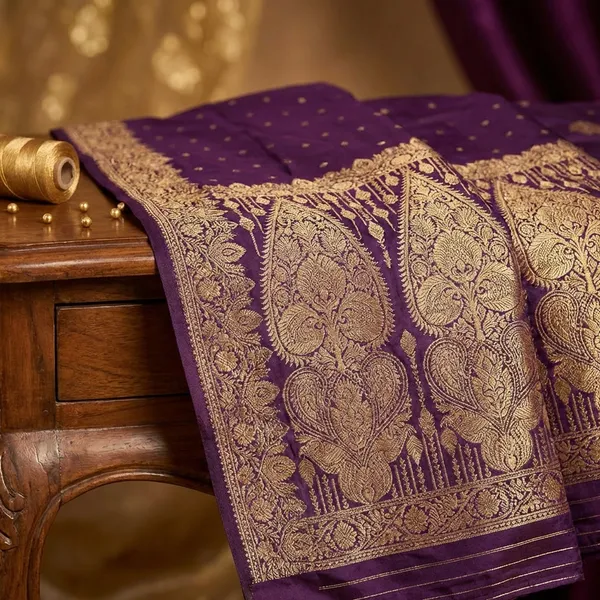 Violet_Rajvaibhav_Pure_Banarasi_Silk_Saree