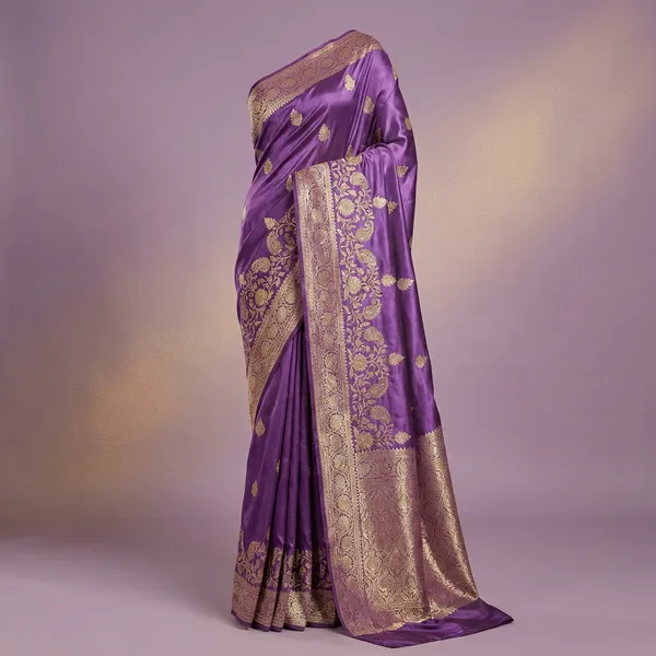Violet_Crystal_Noor_Satin_Silk_Saree