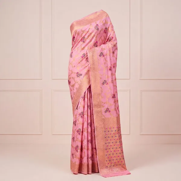 Pink_Latkan_Leher_Banarasi_Silk_Saree