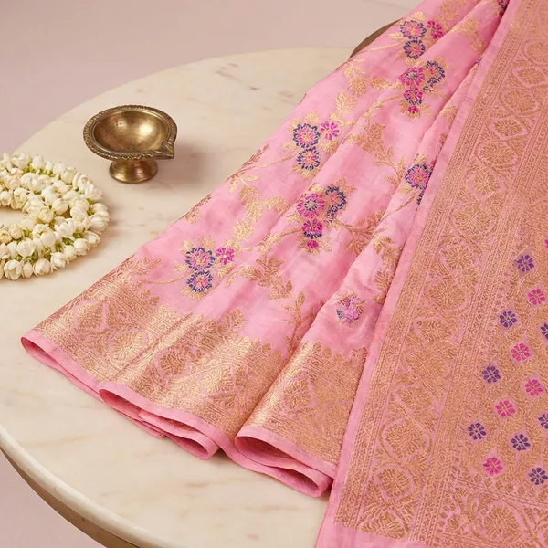 Pink_Latkan_Leher_Banarasi_Silk_Saree