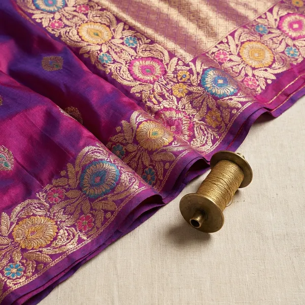 Violet_Virasat_Classic_Banarasi_Silk_Saree