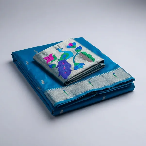 Sky_Blue_Zariya_Rajwada_Silk_Saree